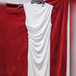 Zara xs white sleeveless dress NWT